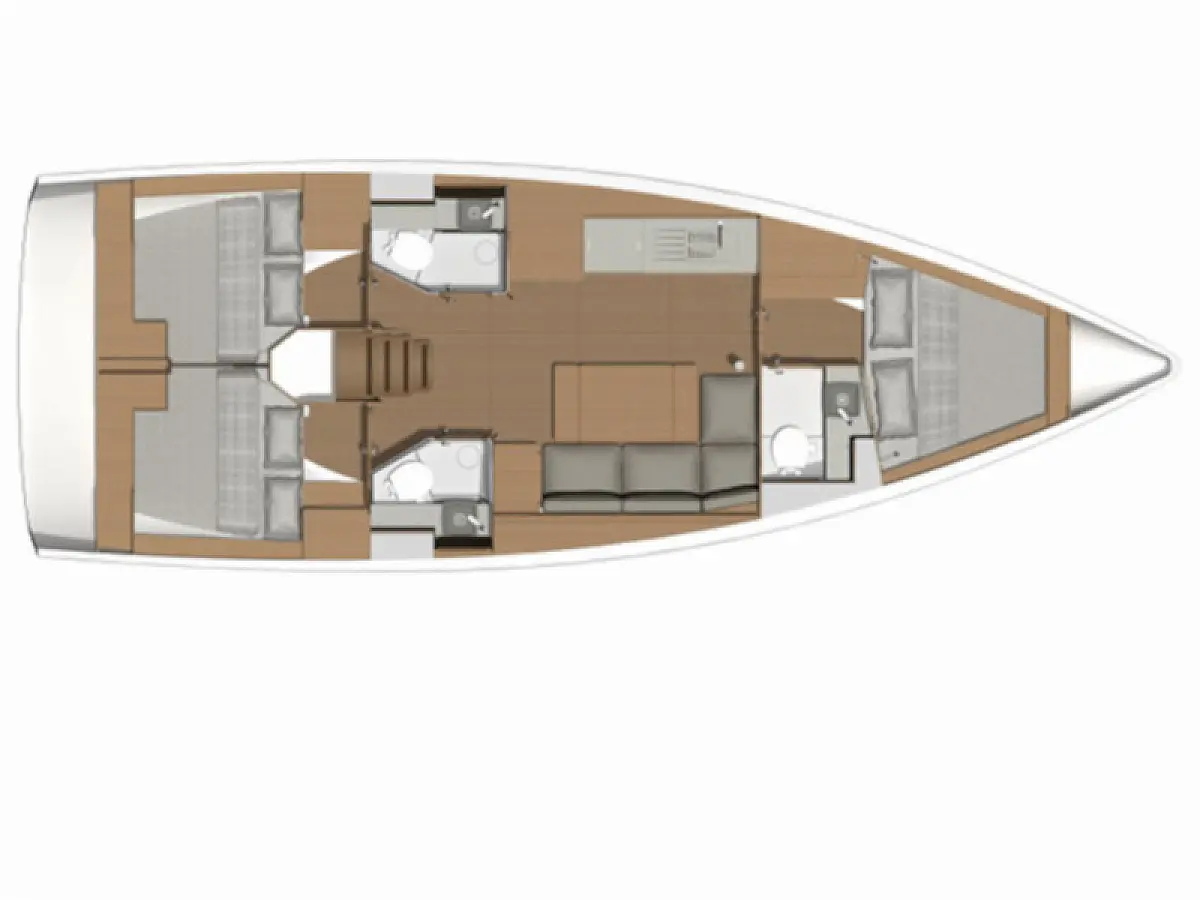Dufour 390 Grand Large - Palmarola  - Layout image